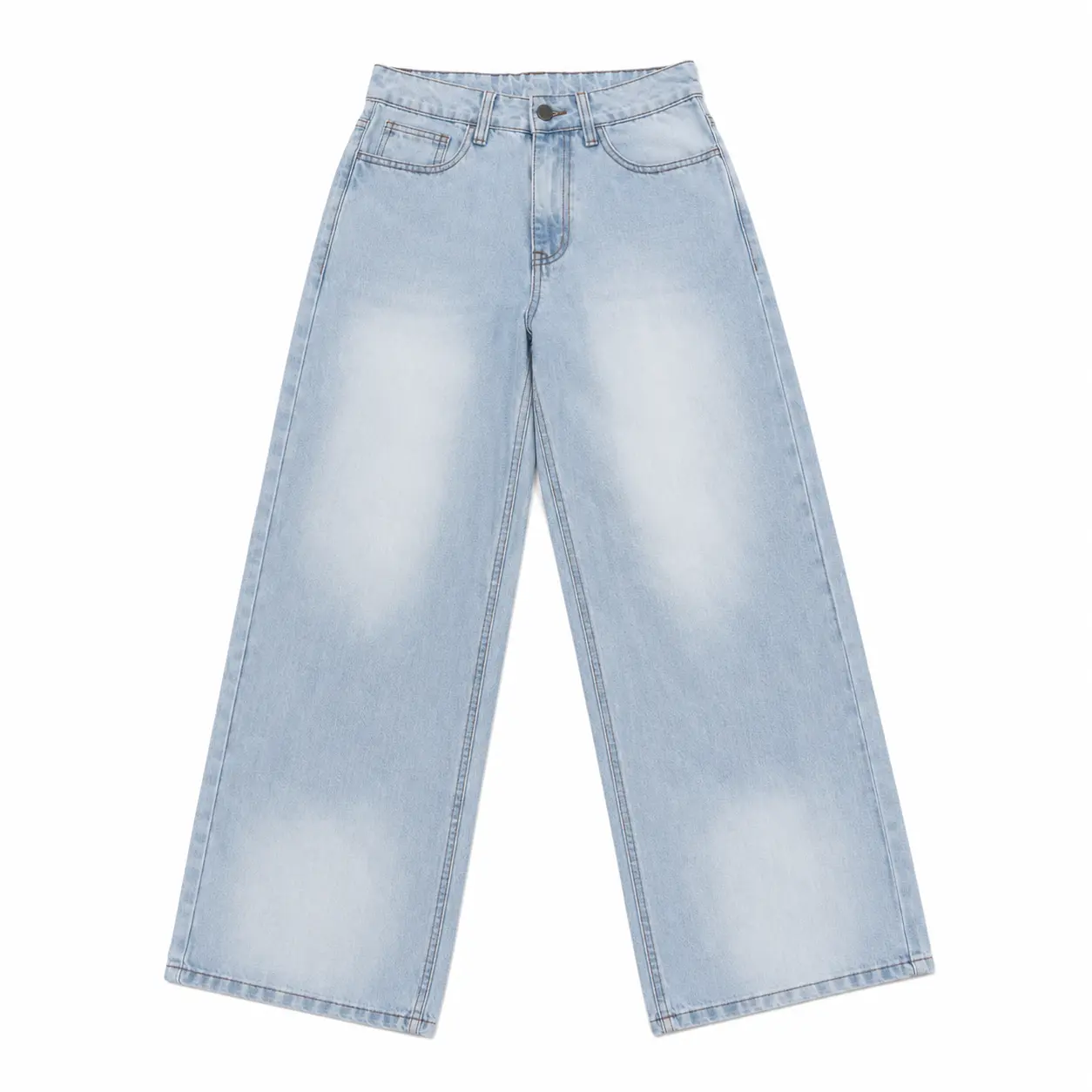 High-Rise Relaxed Wide-Leg Denim Jeans