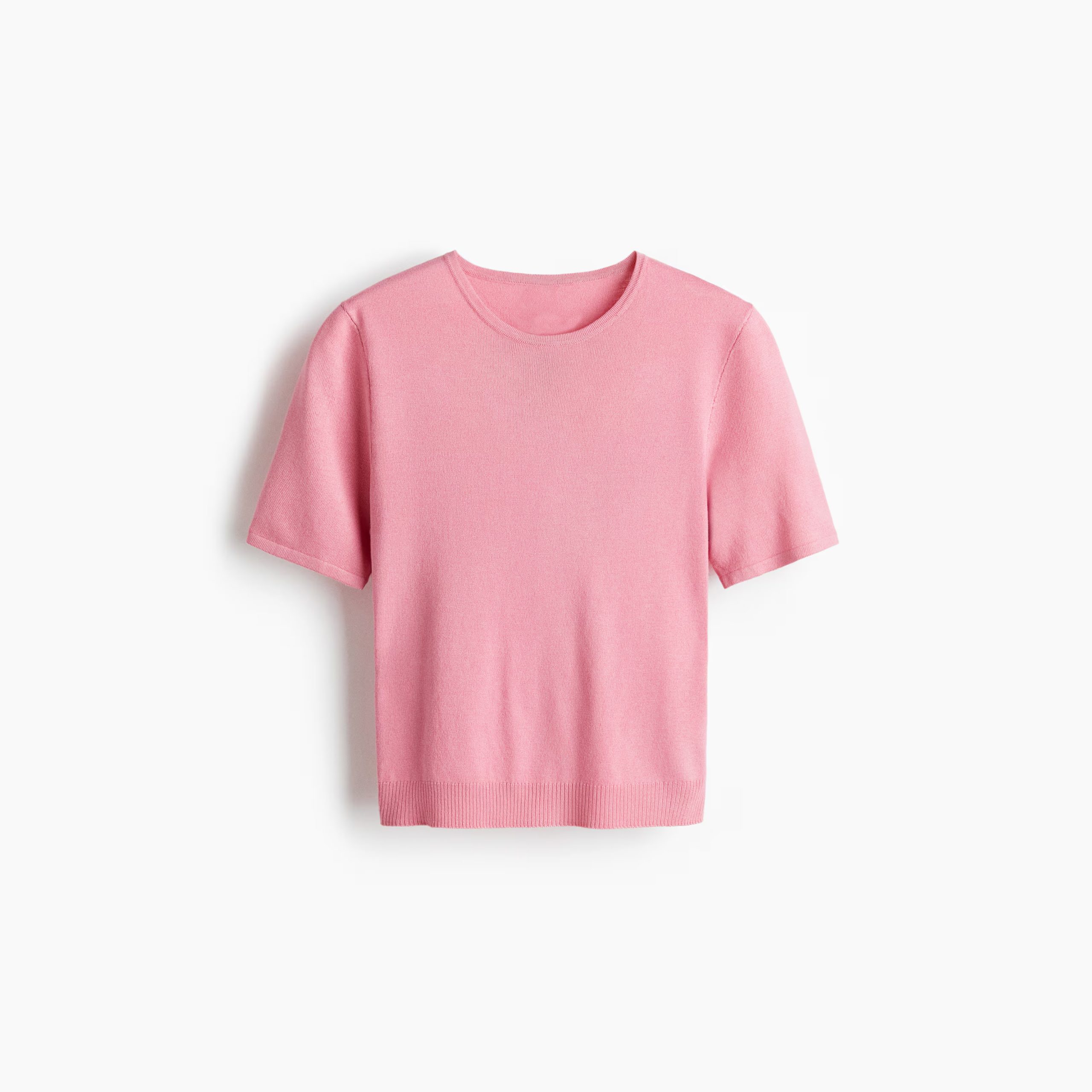 Women's Pink Knit T-Shirt