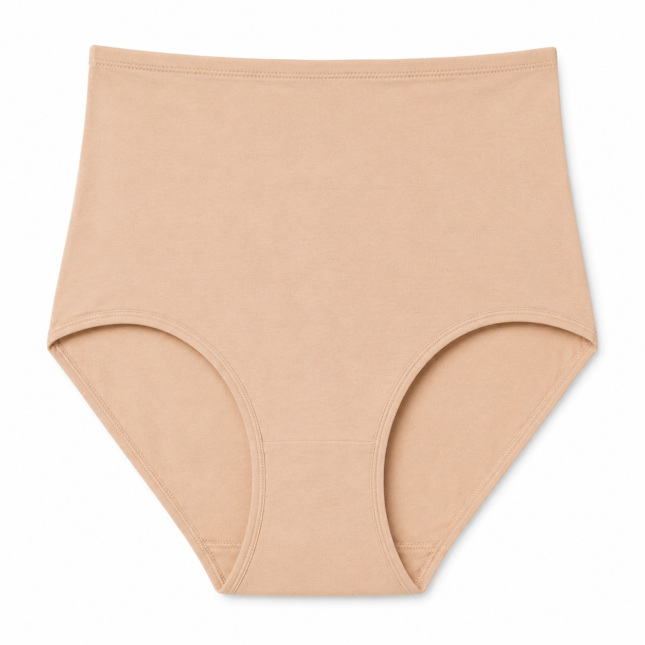 Nude-Beige — High-Waist Brief