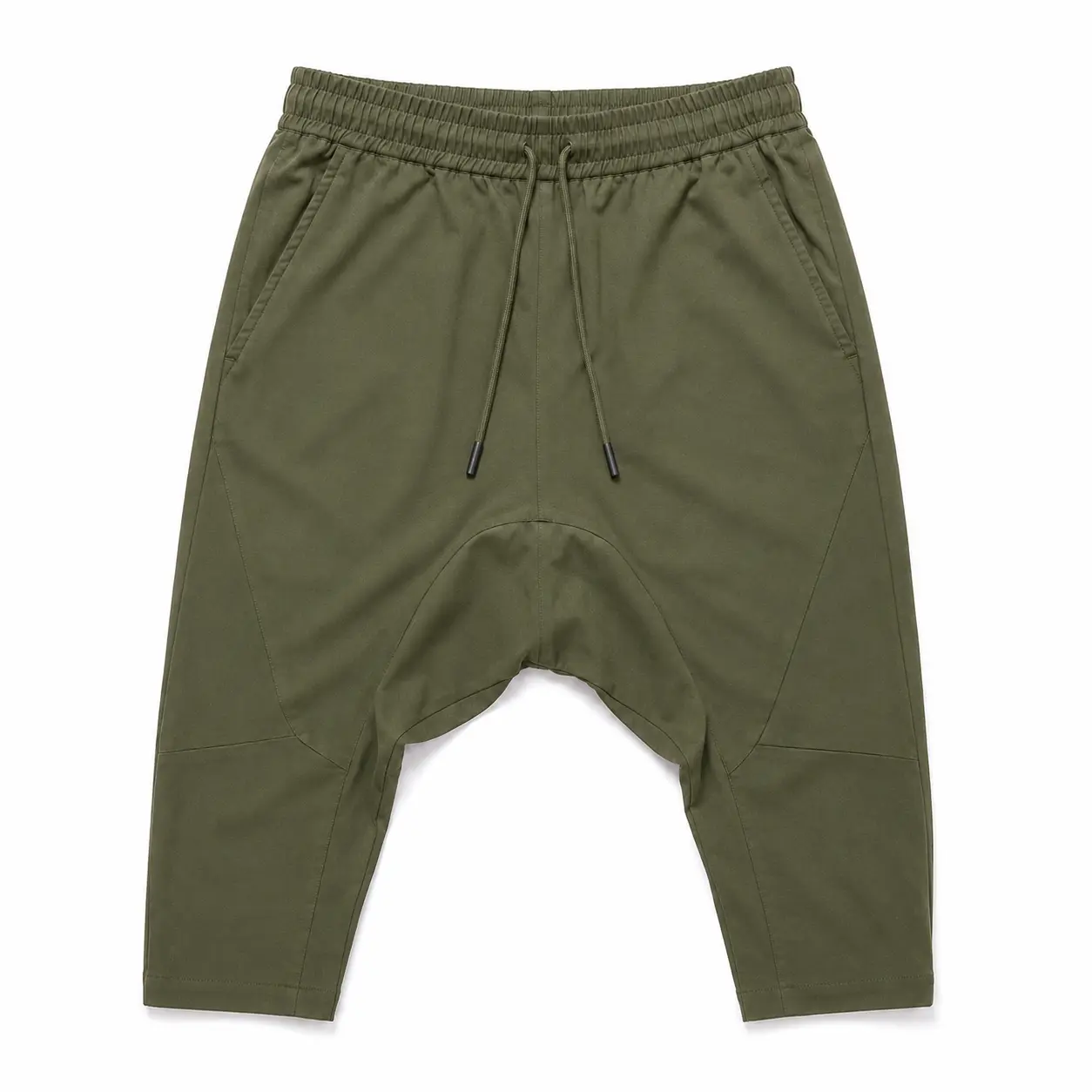 Drop Crotch Three Quarter Pants
